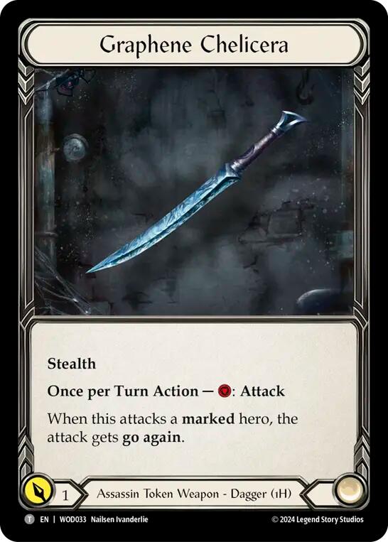 Graphene Chelicera [WOD033 // WOD034] (The Hunted Arakni, Web of Deceit Blitz Deck) | Magic Magpie
