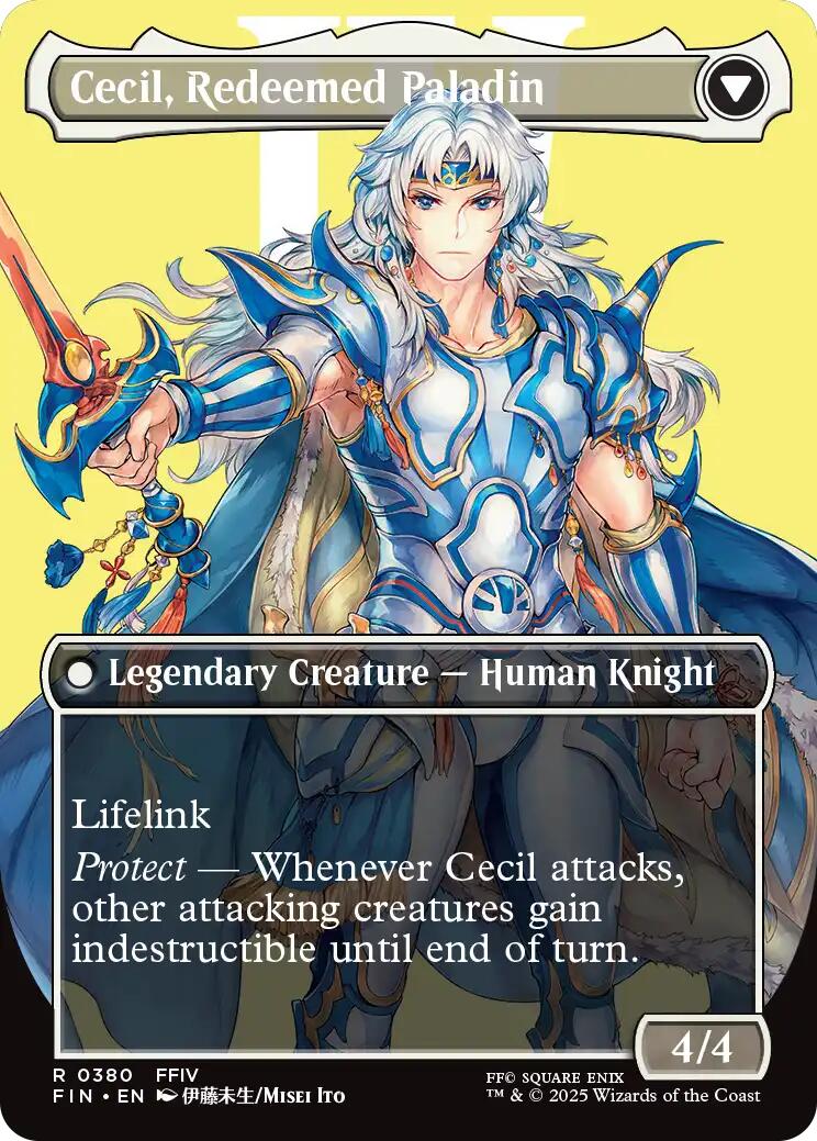 Cecil, Dark Knight // Cecil, Redeemed Paladin (Borderless) [FINAL FANTASY] | Magic Magpie