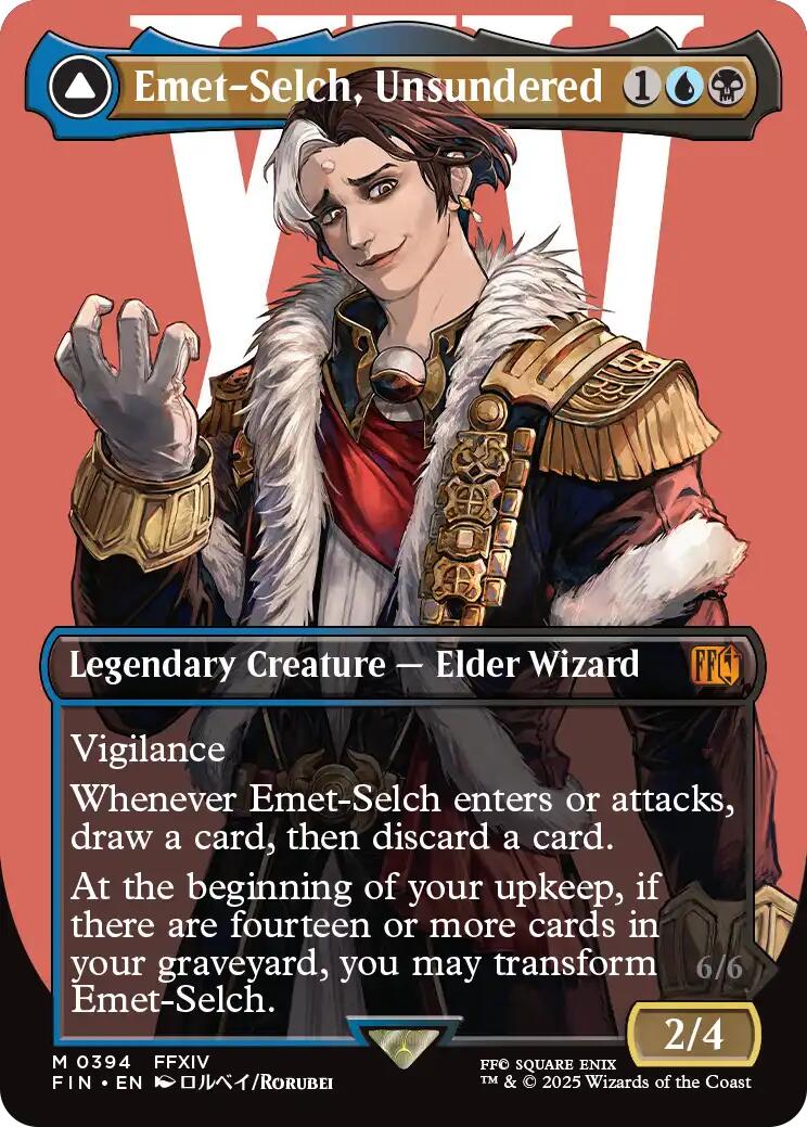 Emet-Selch, Unsundered // Hades, Sorcerer of Eld (Borderless) [FINAL FANTASY] | Magic Magpie