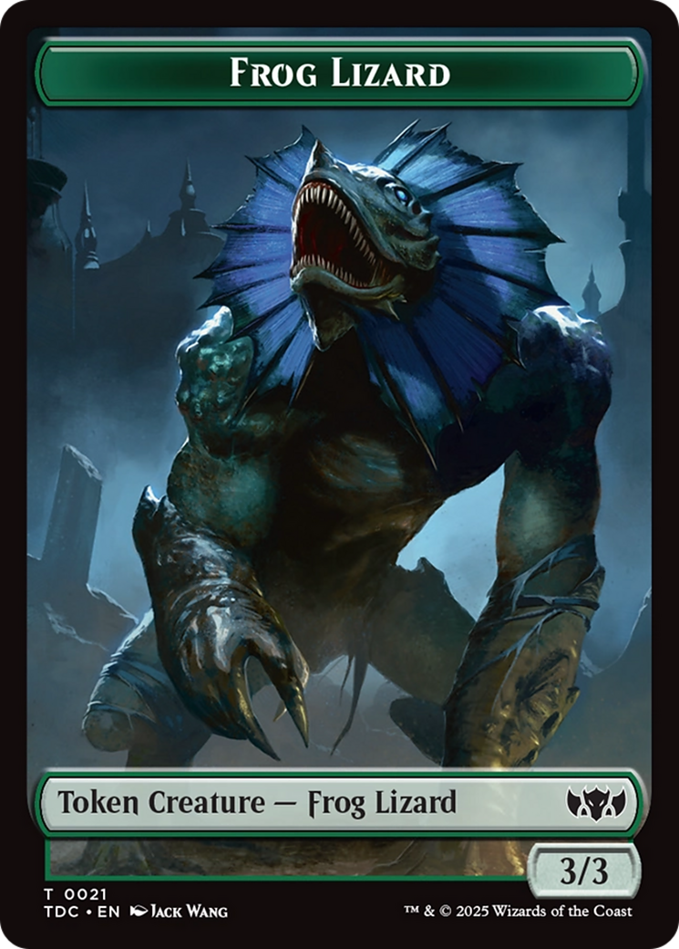 Frog Lizard // Dragon (0014) Double-Sided Token [Tarkir: Dragonstorm Commander Tokens] | Magic Magpie