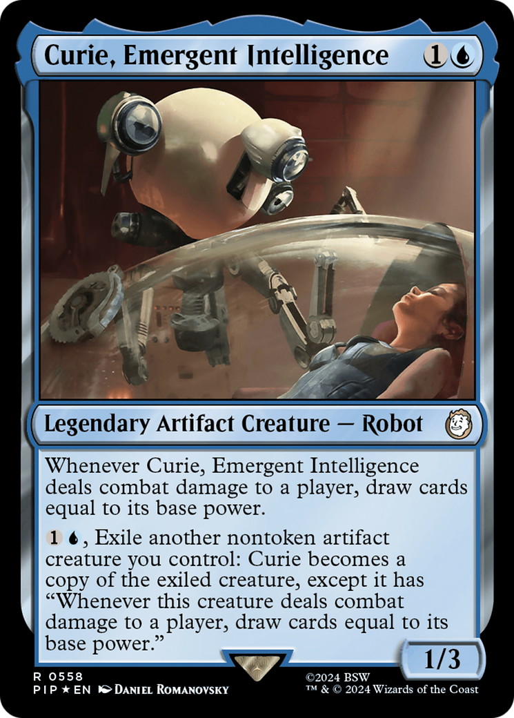 Curie, Emergent Intelligence (Surge Foil) [Fallout] | Magic Magpie