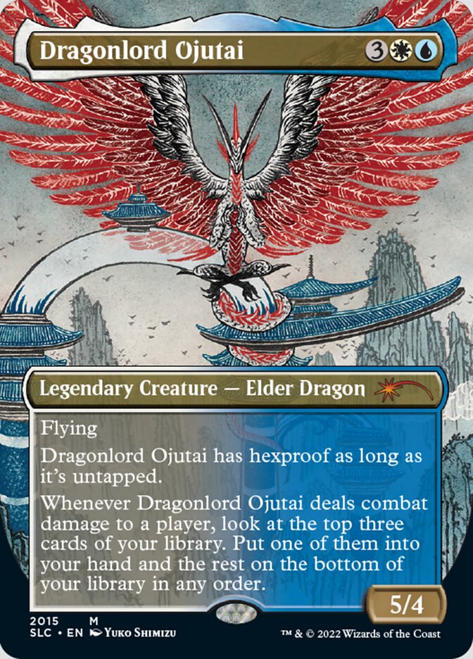 Dragonlord Ojutai (Borderless) [Secret Lair Countdown Kit] | Magic Magpie