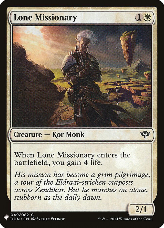 Lone Missionary [Mystery Booster] | Magic Magpie
