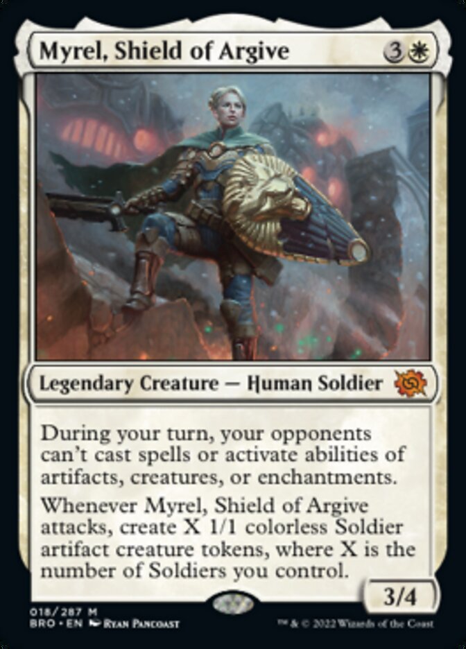 Myrel, Shield of Argive (Promo Pack) [The Brothers' War Promos] | Magic Magpie