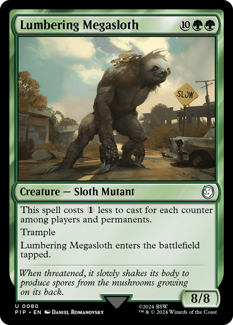 Lumbering Megasloth [Fallout] | Magic Magpie
