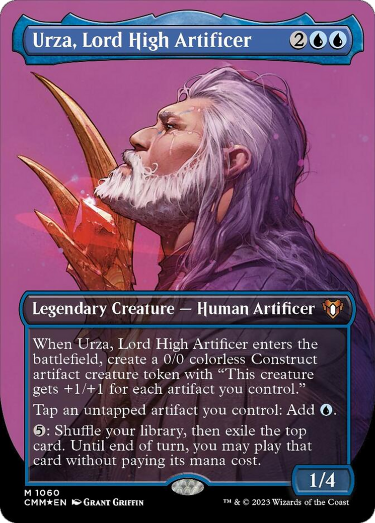 Urza, Lord High Artificer (Borderless Textured Foil Frame Break) [Commander Masters] | Magic Magpie