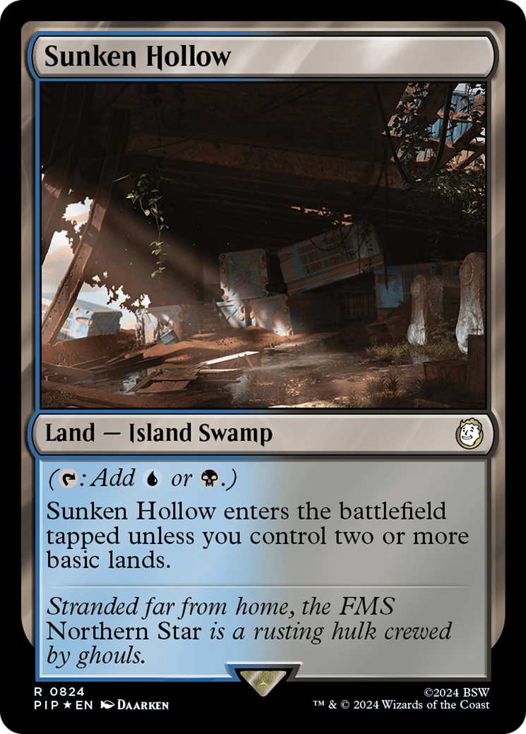 Sunken Hollow (Surge Foil) [Fallout] | Magic Magpie