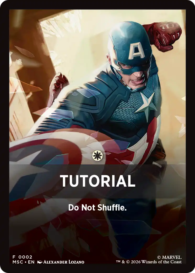 Tutorial Theme Card (0002) [Marvel Super Heroes Commander] | Magic Magpie