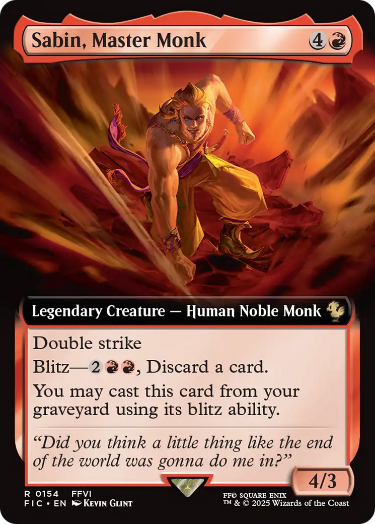 Sabin, Master Monk (Extended Art) [FINAL FANTASY Commander] | Magic Magpie