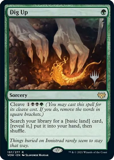 Dig Up (Promo Pack) [Innistrad: Crimson Vow Promos] | Magic Magpie