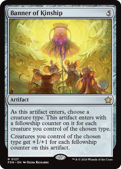 Banner of Kinship (Promo Pack) [Foundations Promos] | Magic Magpie