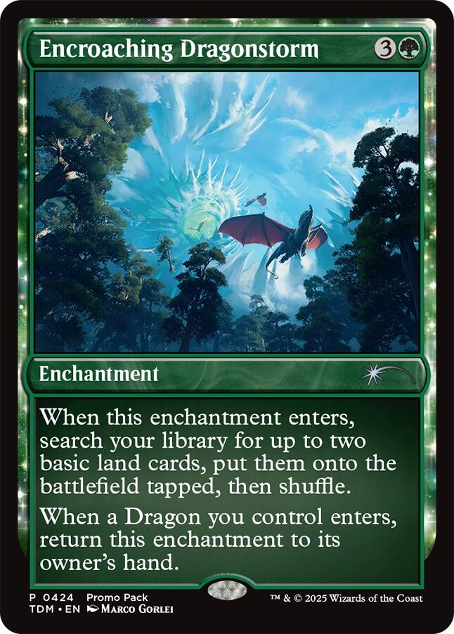 Encroaching Dragonstorm [Tarkir: Dragonstorm Promos] | Magic Magpie