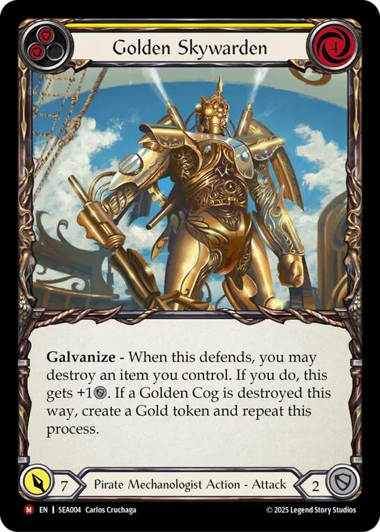 Golden Skywarden [SEA004] (High Seas)  Rainbow Foil | Magic Magpie