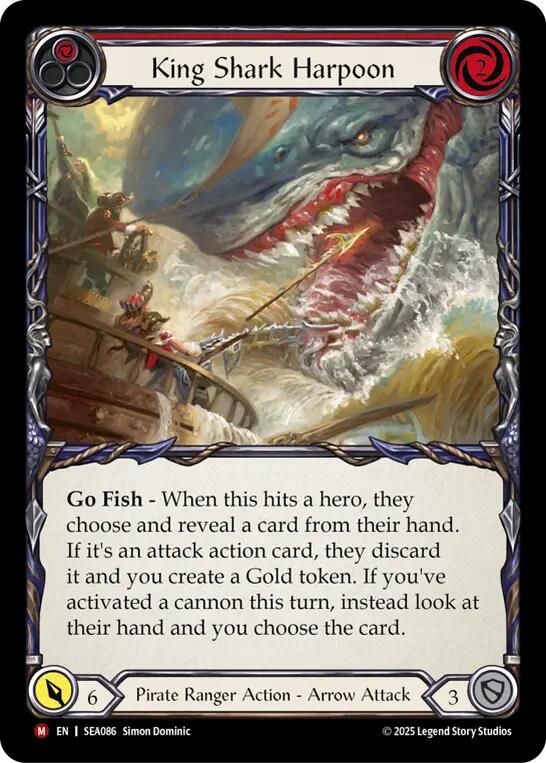King Shark Harpoon [SEA086] (High Seas)  Rainbow Foil | Magic Magpie
