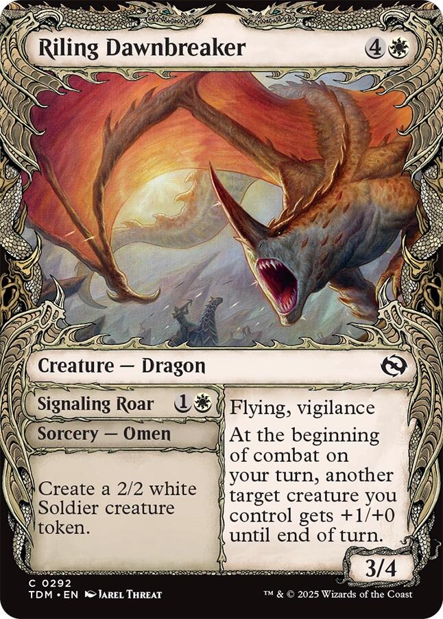 Riling Dawnbreaker (Showcase) [Tarkir: Dragonstorm] | Magic Magpie
