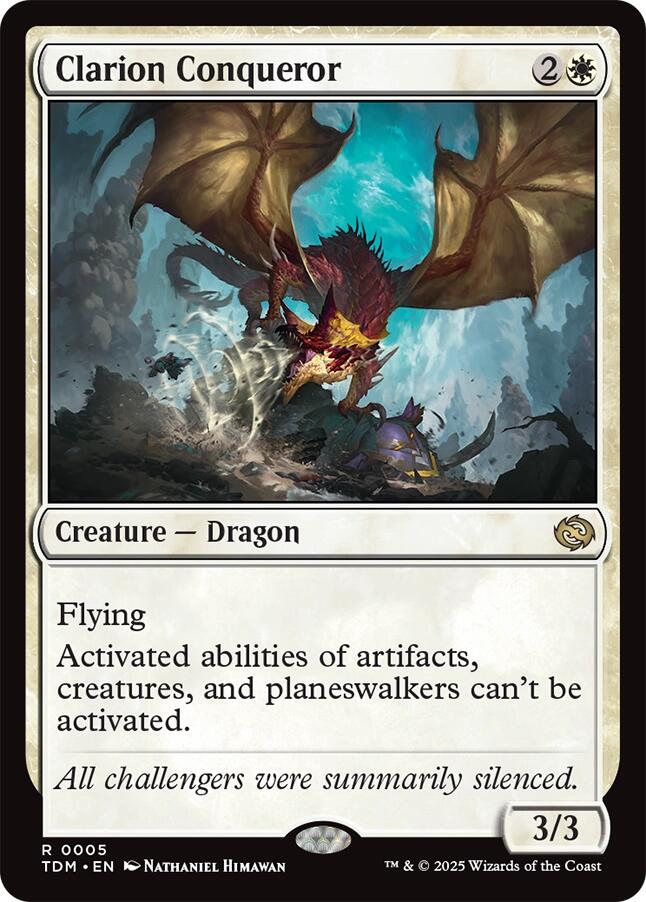 Clarion Conqueror [Tarkir: Dragonstorm] | Magic Magpie