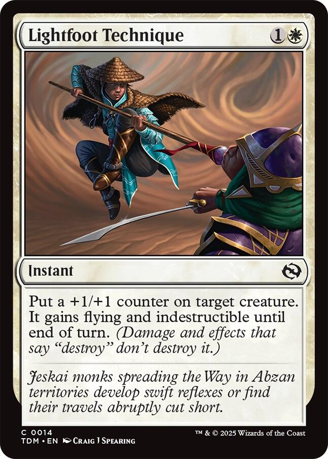Lightfoot Technique [Tarkir: Dragonstorm] | Magic Magpie