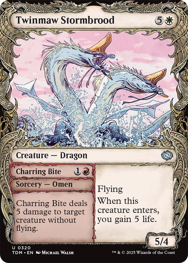 Twinmaw Stormbrood (Showcase) [Tarkir: Dragonstorm] | Magic Magpie