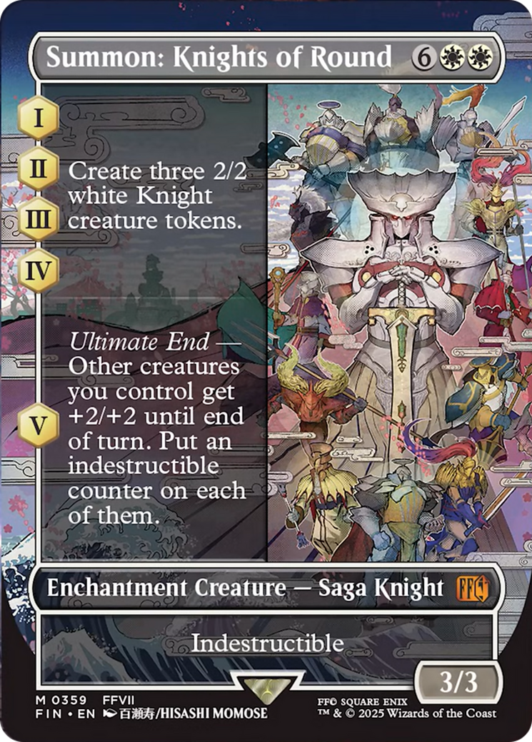 Summon: Knights of Round (Borderless) [FINAL FANTASY] | Magic Magpie