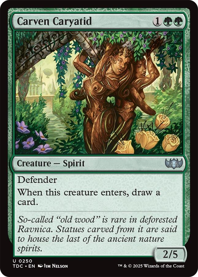 Carven Caryatid [Tarkir: Dragonstorm Commander] | Magic Magpie