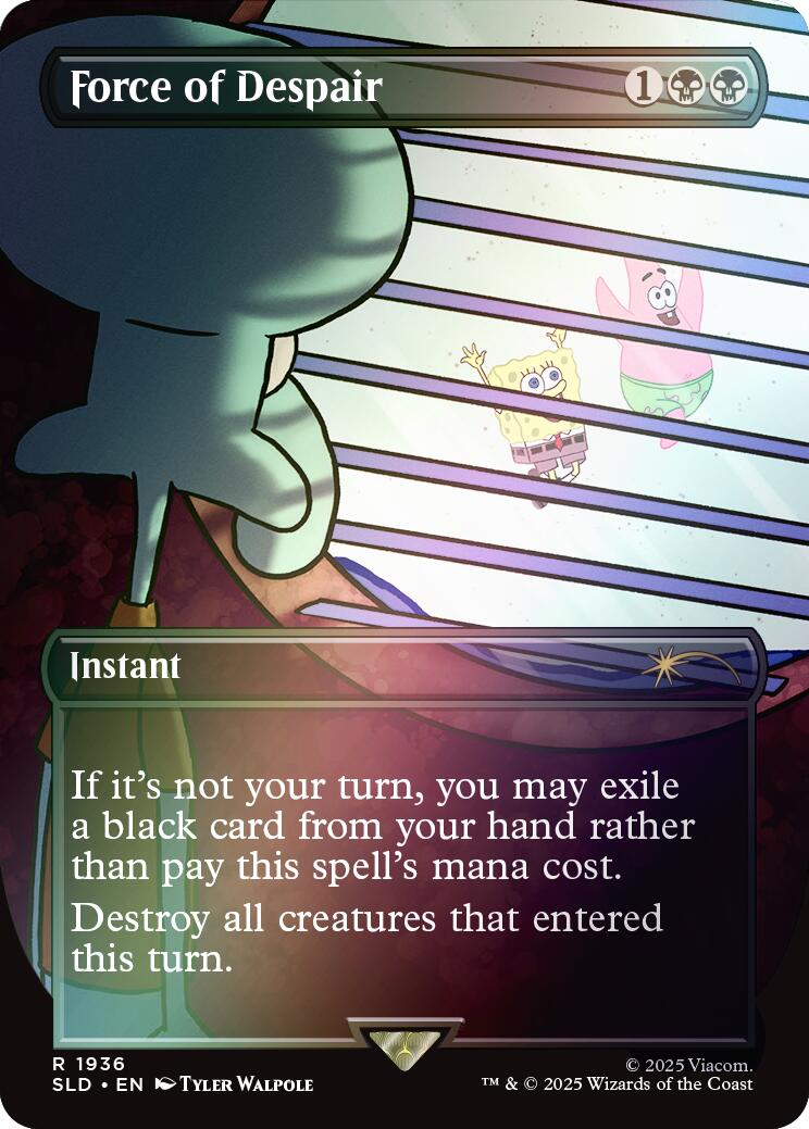Force of Despair (Rainbow Foil) [Secret Lair Drop Series] | Magic Magpie