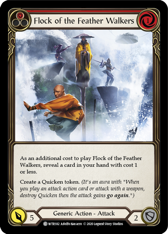 Flock of the Feather Walkers (Red) [U-WTR182] (Welcome to Rathe Unlimited)  Unlimited Normal | Magic Magpie