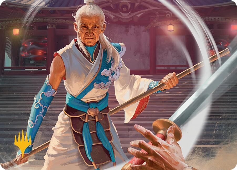 Humbling Elder Art Card (7/54) (Gold-Stamped Signature) [Tarkir: Dragonstorm Art Series] | Magic Magpie