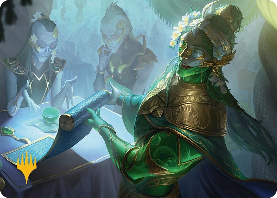 Sibsig Appraiser Art Card (8/54) (Gold-Stamped Signature) [Tarkir: Dragonstorm Art Series] | Magic Magpie