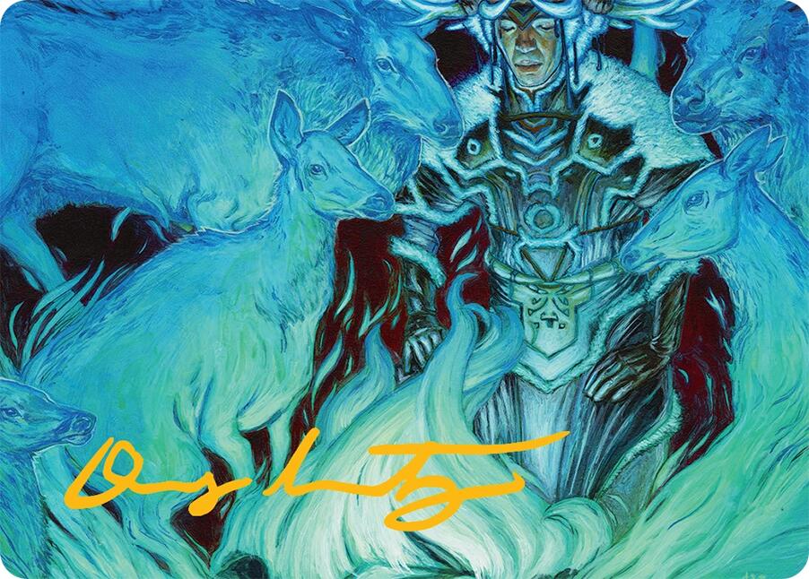 Unending Whisper Art Card (9/54) (Gold-Stamped Signature) [Tarkir: Dragonstorm Art Series] | Magic Magpie