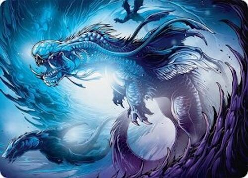 Roiling Dragonstorm Art Card (33/54) [Tarkir: Dragonstorm Art Series] | Magic Magpie