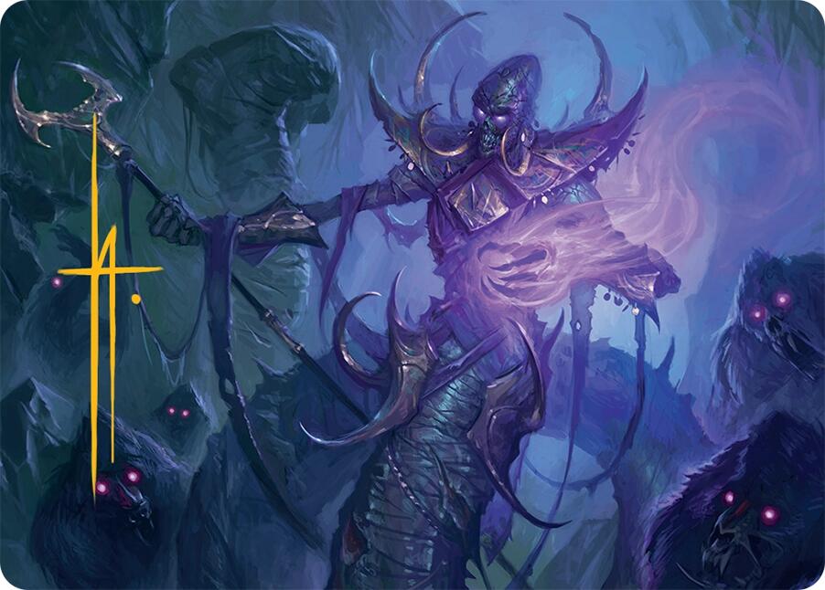 Sidisi, Regent of the Mire Art Card (14/54) (Gold-Stamped Signature) [Tarkir: Dragonstorm Art Series] | Magic Magpie