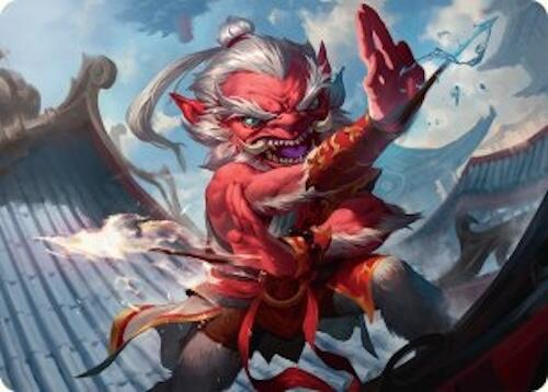 Devoted Duelist Art Card (15/54) [Tarkir: Dragonstorm Art Series] | Magic Magpie