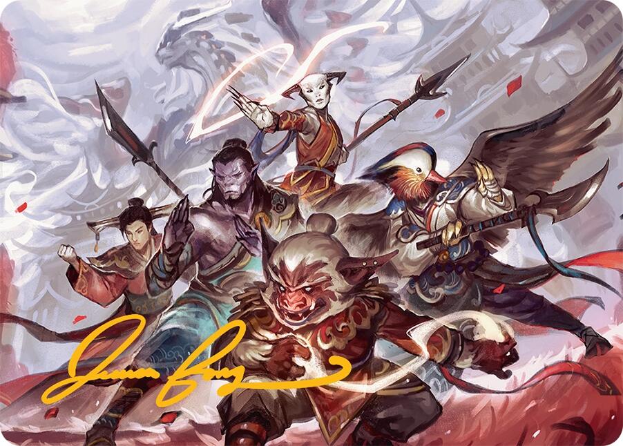 Will of the Jeskai Art Card (54/54) (Gold-Stamped Signature) [Tarkir: Dragonstorm Art Series] | Magic Magpie