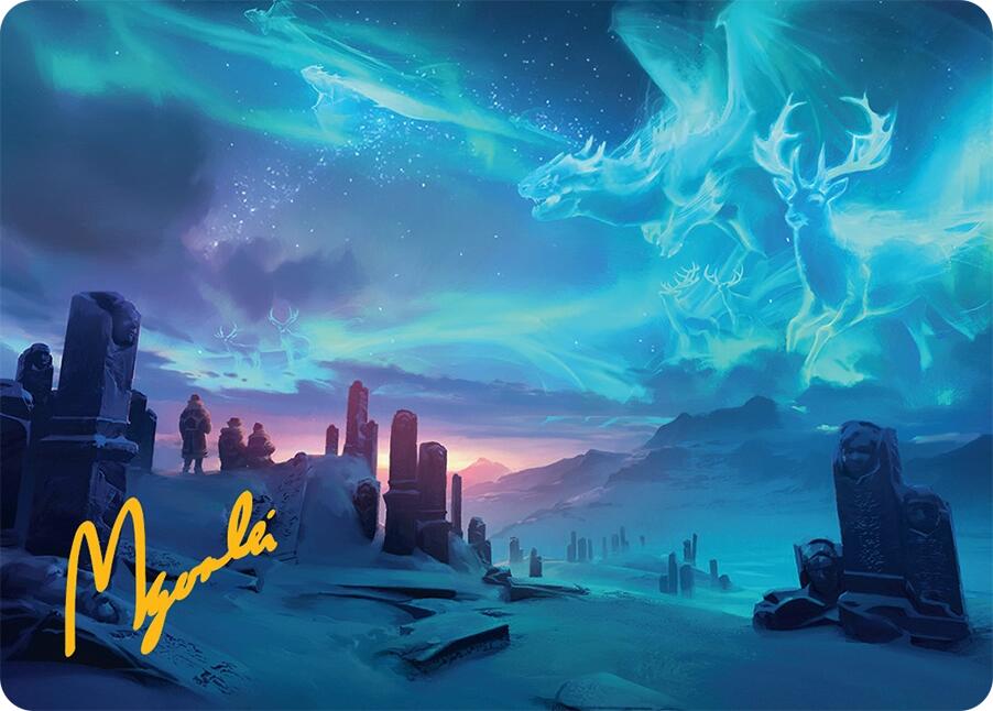 Auroral Procession Art Card (20/54) (Gold-Stamped Signature) [Tarkir: Dragonstorm Art Series] | Magic Magpie