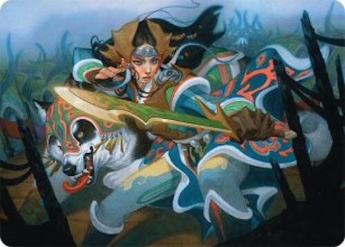 Eshki Dragonclaw Art Card (23/54) [Tarkir: Dragonstorm Art Series] | Magic Magpie