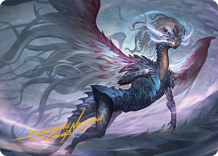 Shiko, Paragon of the Way Art Card (37/54) (Gold-Stamped Signature) [Tarkir: Dragonstorm Art Series] | Magic Magpie
