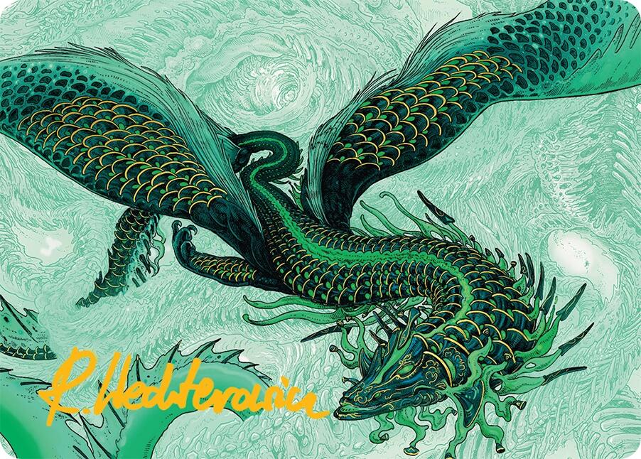 Teval, Arbiter of Virtue Art Card (38/54) (Gold-Stamped Signature) [Tarkir: Dragonstorm Art Series] | Magic Magpie
