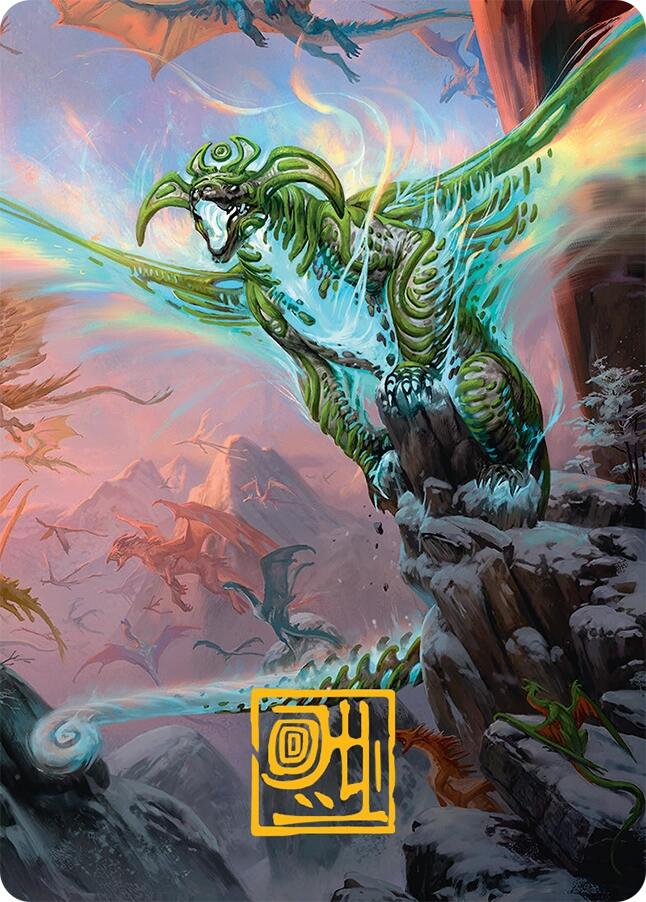 Ureni of the Unwritten Art Card (51/54) (Gold-Stamped Signature) [Tarkir: Dragonstorm Art Series] | Magic Magpie
