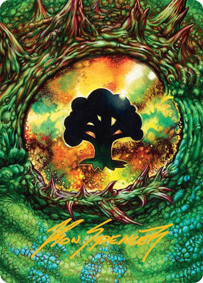 Forest Art Card (32/54) (Gold-Stamped Signature) [Tarkir: Dragonstorm Art Series] | Magic Magpie