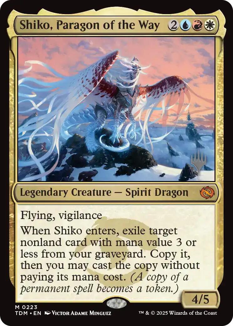 Shiko, Paragon of the Way [Tarkir: Dragonstorm Promos] | Magic Magpie