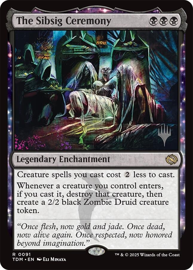 The Sibsig Ceremony [Tarkir: Dragonstorm Promos] | Magic Magpie