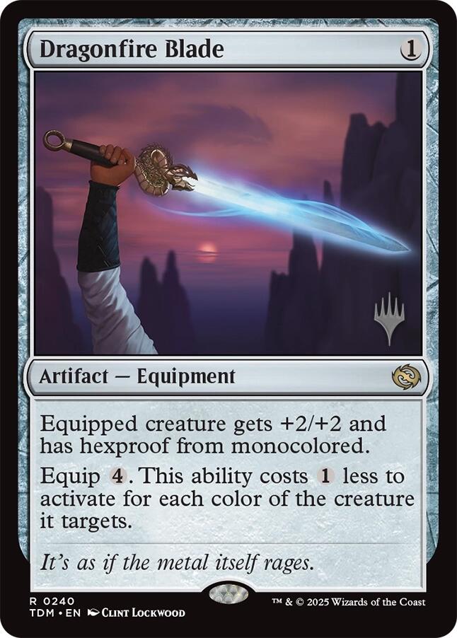 Dragonfire Blade [Tarkir: Dragonstorm Promos] | Magic Magpie