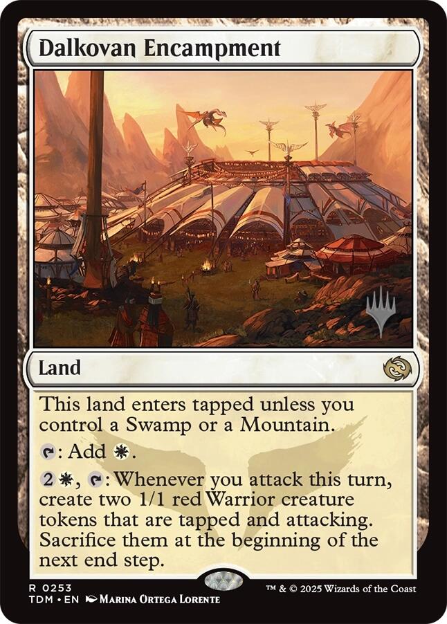 Dalkovan Encampment [Tarkir: Dragonstorm Promos] | Magic Magpie