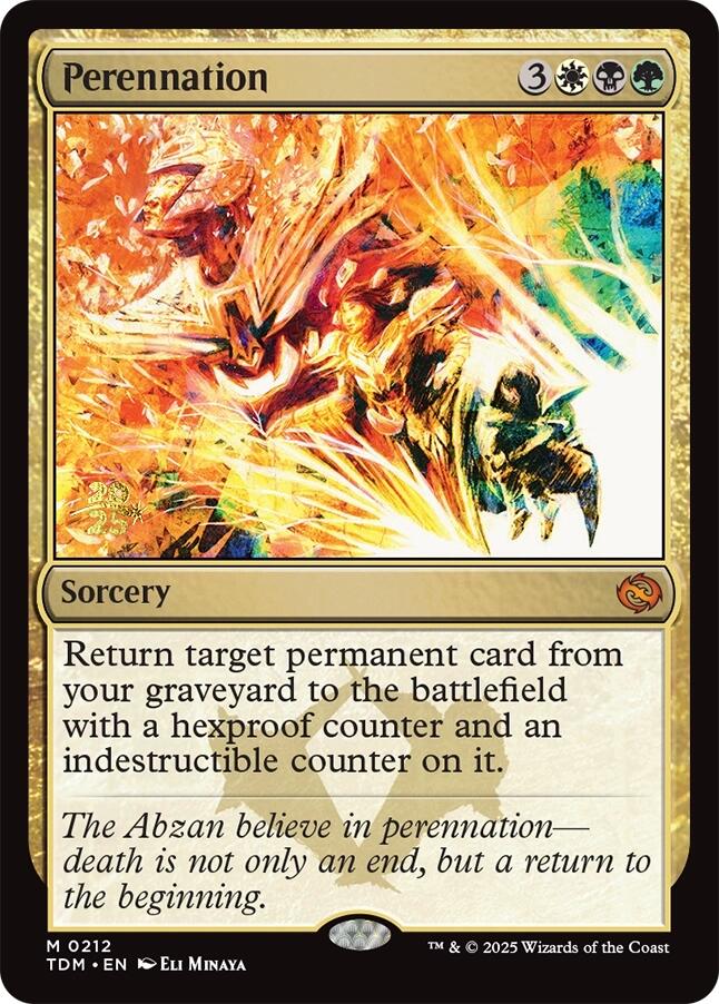 Perennation [Tarkir: Dragonstorm Prerelease Cards] | Magic Magpie