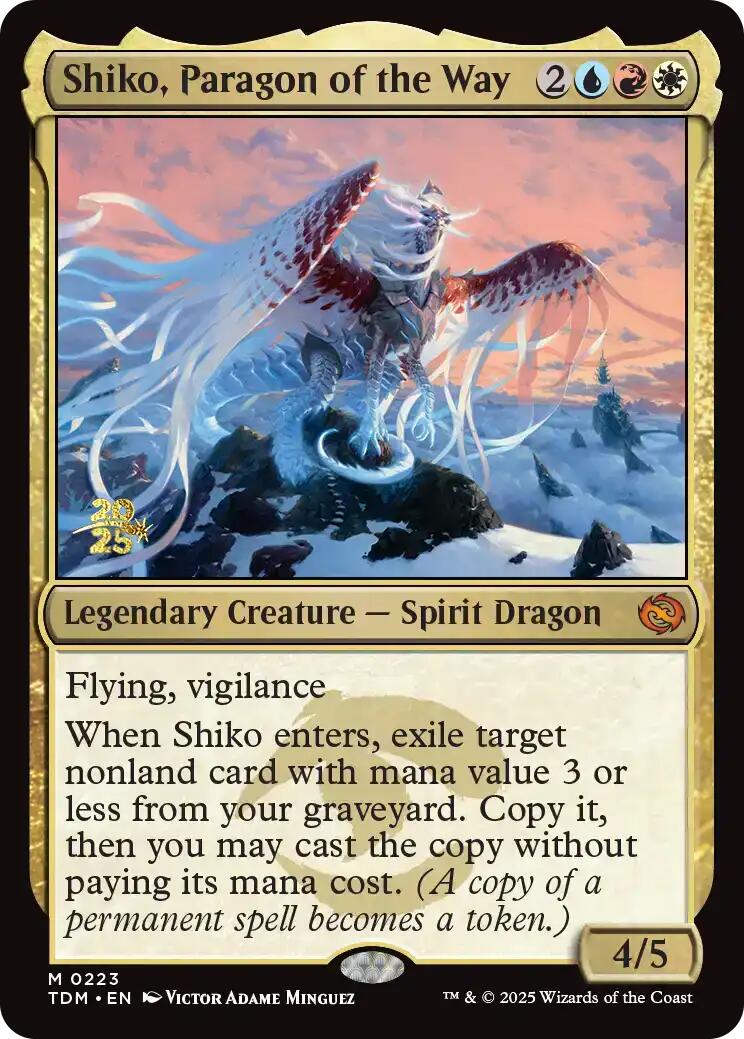 Shiko, Paragon of the Way [Tarkir: Dragonstorm Prerelease Promos] | Magic Magpie
