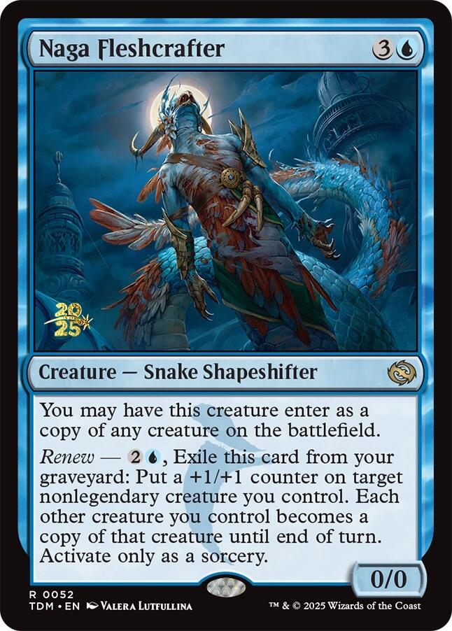 Naga Fleshcrafter [Tarkir: Dragonstorm Prerelease Promos] | Magic Magpie