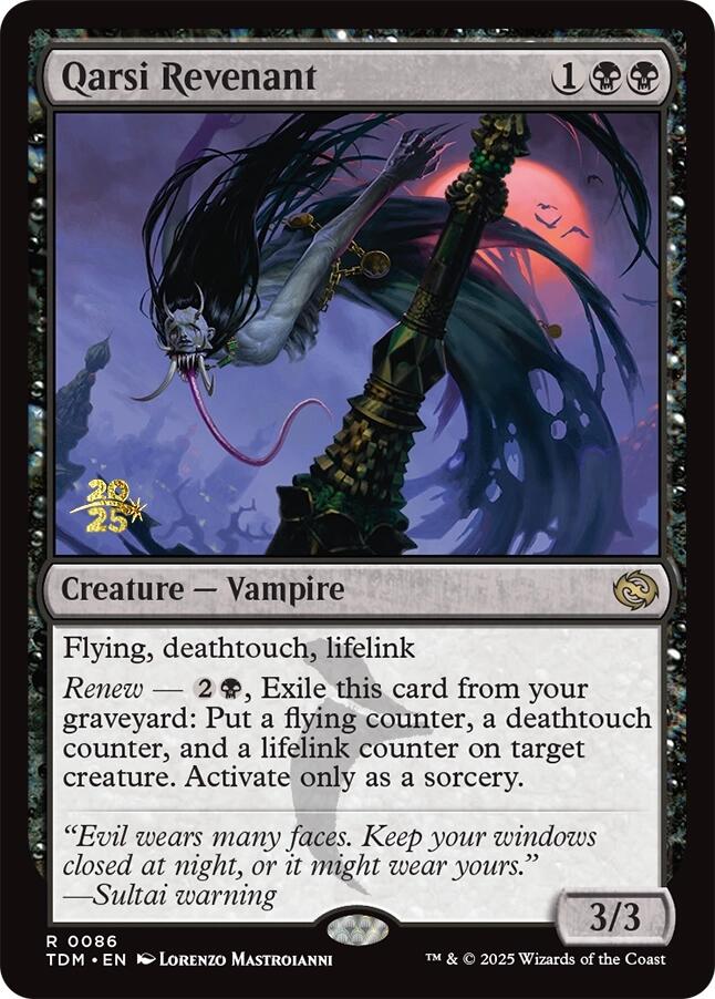 Qarsi Revenant [Tarkir: Dragonstorm Prerelease Promos] | Magic Magpie
