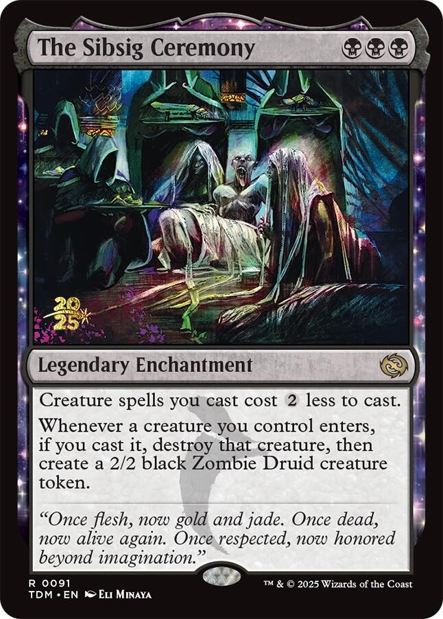 The Sibsig Ceremony [Tarkir: Dragonstorm Prerelease Promos] | Magic Magpie
