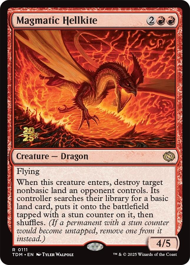 Magmatic Hellkite [Tarkir: Dragonstorm Prerelease Cards] | Magic Magpie