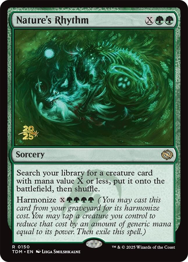 Nature's Rhythm [Tarkir: Dragonstorm Prerelease Promos] | Magic Magpie